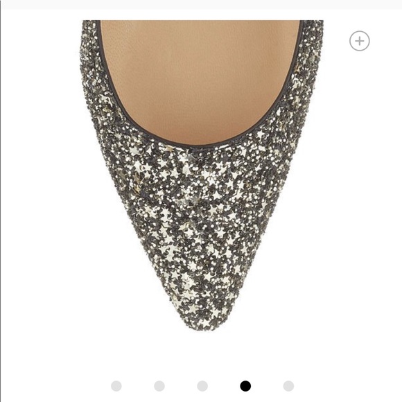 Sold!Jimmy Choo Romy 100 glitter gold mix - Picture 3 of 7